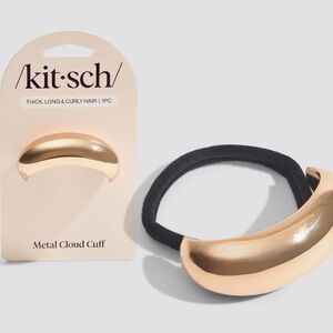 Kitsch, Latge Gold Metal Cloud Hair Cuff Ponytail Accessory. 🆕